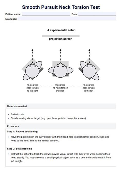 clinical neck torsion nystagmus test|Smooth pursuit neck torsion test in whiplash.